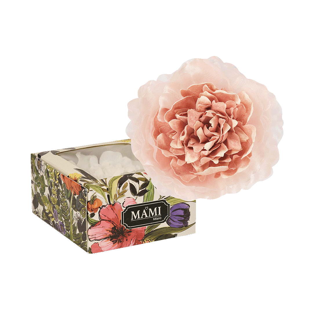 MAMI MILANO Diffusore Per Ambiente Rose In Fiore 200 Ml, Con Fiori In Tessuto Fatti A Mano
